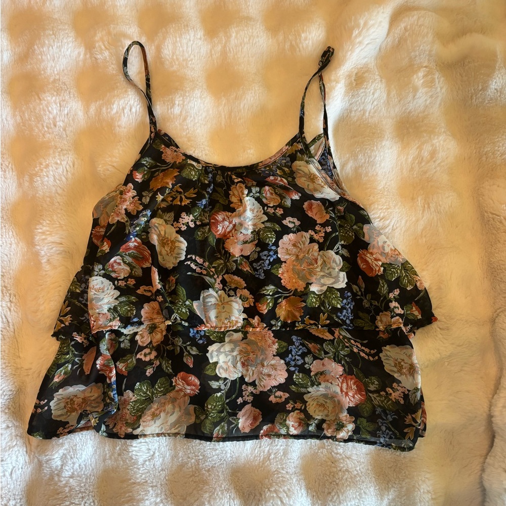 Papaya Black Floral Camisole